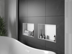 Mexen X-Wall-NR recessed shelf without a flange 45 x 30 cm, White - 1921453010
