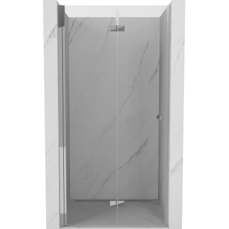 Mexen Mist-F 75 cm Left Folding Shower Door, Transparent, Chrome - 8A6-075-000-01-00-L