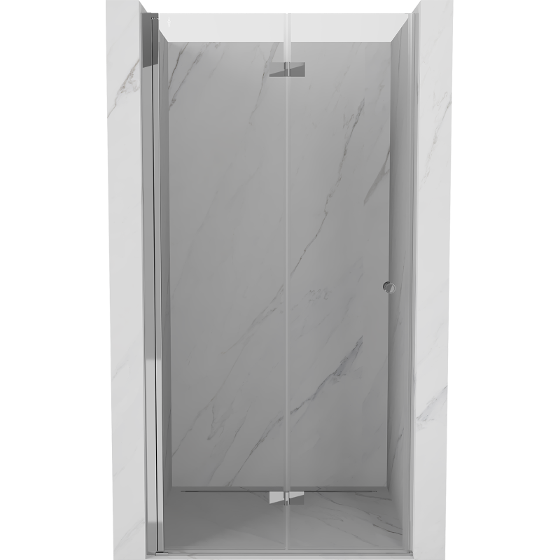 Mexen Mist-F folding shower door left 85 cm, transparent, chrome - 8A6-085-000-01-00-L