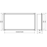 Mexen X-Wall-NR recessed shelf without a flange 45 x 30 cm, Black - 1971453010