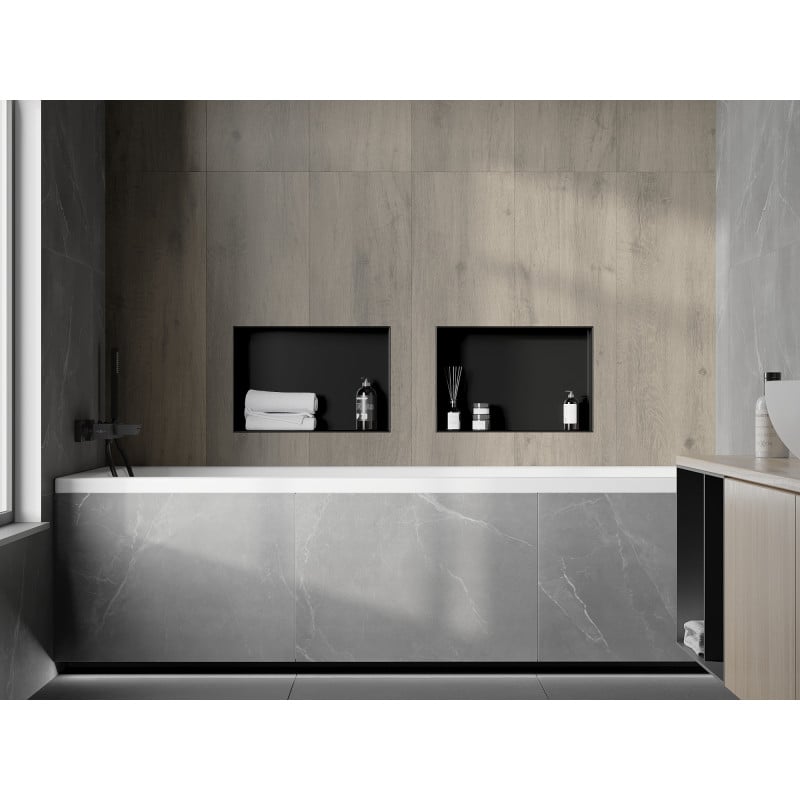 Mexen X-Wall-NR recessed shelf without flange 45 x 30 cm, black - 1971453010