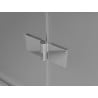 Mexen Mist-F shower doors folding left 120 cm, transparent, chrome - 8A6-120-000-01-00-L