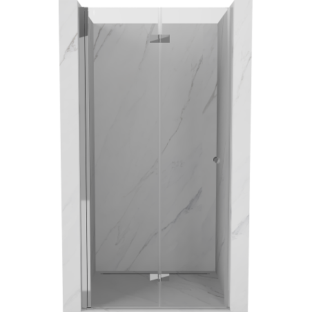 Mexen Mist-F shower doors folding left 120 cm, transparent, chrome - 8A6-120-000-01-00-L