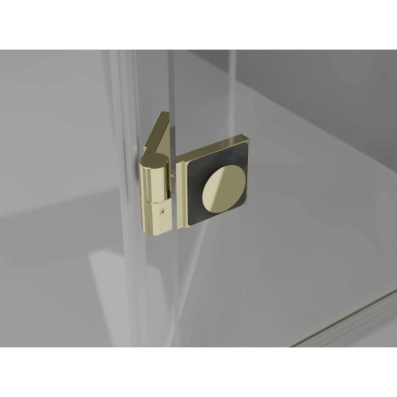 Mexen Mist-H right-hinged shower door 150 cm, transparent, gold - 8A5-150-001-50-00-P