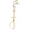 Mexen T05 shower column, Gold/White - 798050593-50
