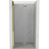 Mexen Mist-F 60 cm Left Folding Shower Door, Transparent, Gold - 8A6-060-000-50-00-L