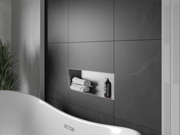 Mexen X-Wall-NR recessed shelf without a flange 60 x 20 cm, inox - 1911602010