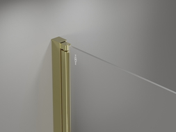 Mexen Mist-F folding shower door left 110 cm, transparent, gold - 8A6-110-000-50-00-L