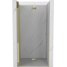 Mexen Mist-F folding shower door left 120 cm, transparent, gold - 8A6-120-000-50-00-L