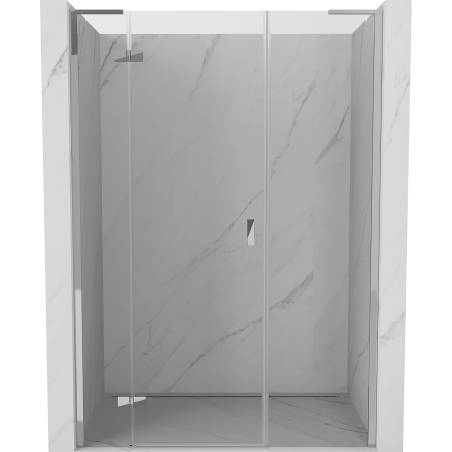 Mexen Mist-H L 120 cm Left Hinged Shower Door, Transparent, Chrome - 8A5L-120-001-01-00-L