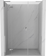 Mexen Mist-H L 120 cm Left Hinged Shower Door, Transparent, Chrome - 8A5L-120-001-01-00-L