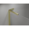 Mexen Mist-H L Duo left hinged shower cabin 110 x 75 cm, transparent, brushed gold - 8A5L-110L-075P-55-00