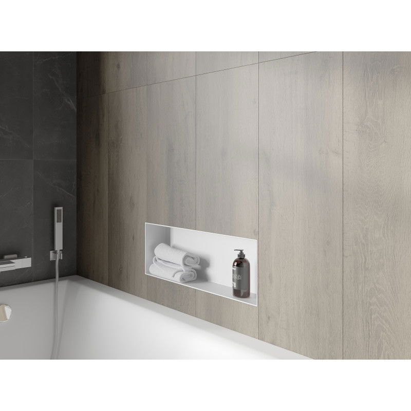 Mexen X-Wall-NR recessed shelf without flange 60 x 20 cm, white - 1921602010