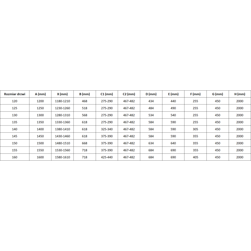 Mexen Mist-H L shower door hinged left 135 cm, transparent, chrome - 8A5L-135-001-01-00-L