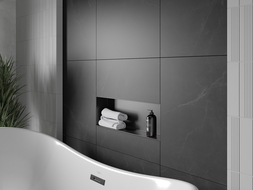 Mexen X-Wall-NR recessed shelf without a flange 60 x 20 cm, Black - 1971602010