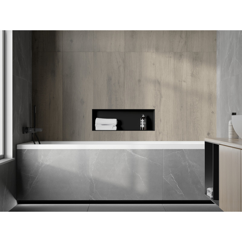 Mexen X-Wall-NR niche shelf without flange 60 x 20 cm, black - 1971602010