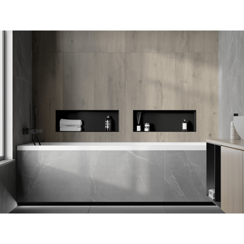 Mexen X-Wall-NR niche shelf without flange 60 x 20 cm, black - 1971602010