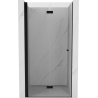Mexen Mist-F folding shower door left 75 cm, transparent, black - 8A6-075-000-70-00-L