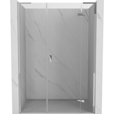Mexen Mist-H L shower door hinged right 120 cm, transparent, chrome - 8A5L-120-001-01-00-P