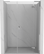 Mexen Mist-H L shower door hinged right 120 cm, transparent, chrome - 8A5L-120-001-01-00-P