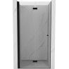 Mexen Mist-F 100 cm Folding Left Shower Door, Transparent, Black - 8A6-100-000-70-00-L
