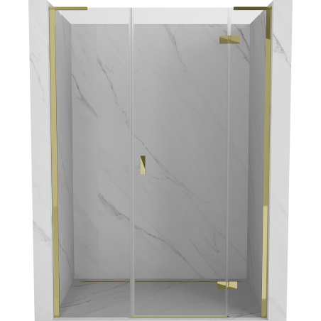 Mexen Mist-H L shower door swing right 120 cm, transparent, gold - 8A5L-120-001-50-00-P