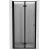 Mexen Mist-F folding shower door left 75 cm, black frame, black - 8A6-075-000-70-70-L