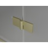 Mexen Mist-H L Duo Left Hinged Shower Cabin 115 x 105 cm, Transparent, Brushed Gold - 8A5L-115L-105P-55-00
