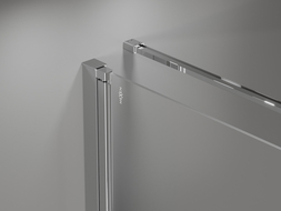 Mexen Mist-F T folding shower enclosure left 85 x 70 cm, transparent, chrome - 8A6T-085-070-01-00-L