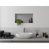 Mexen X-Wall-NR recessed shelf without flange 60 x 30 cm, inox - 1911603010