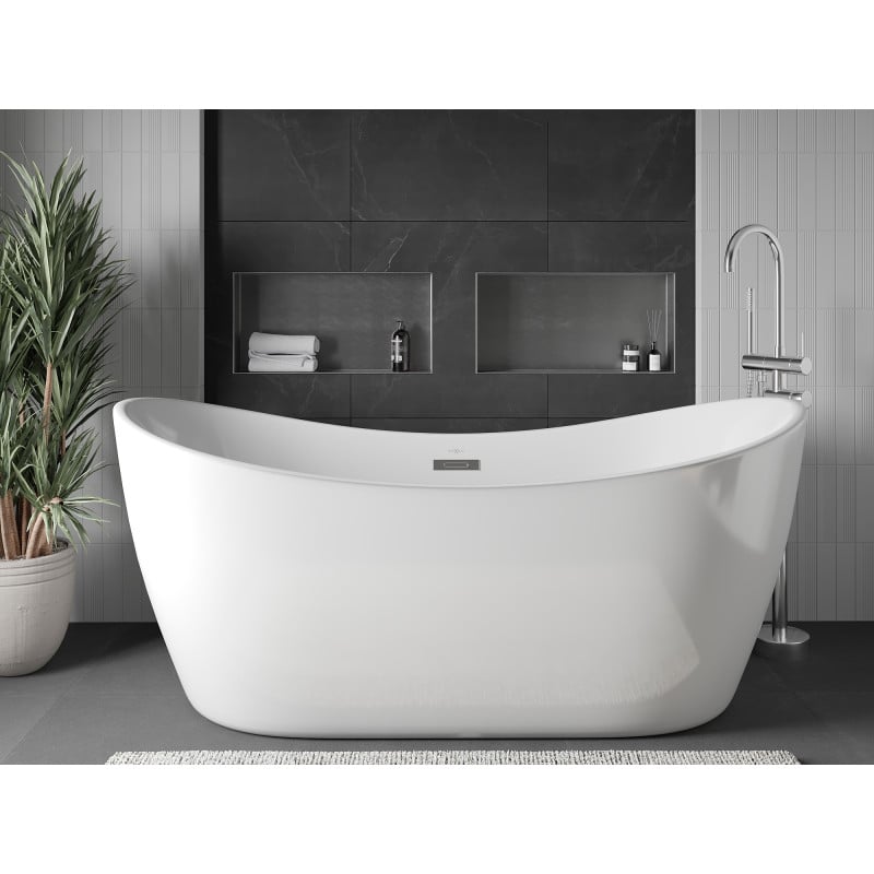 Mexen X-Wall-NR recessed shelf without flange 60 x 30 cm, inox - 1911603010