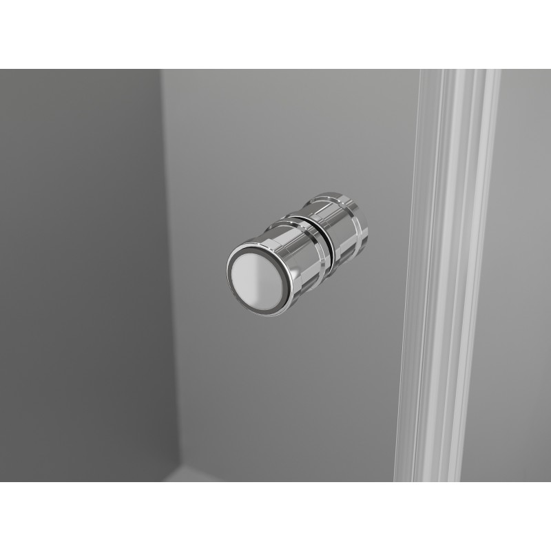 Mexen Mist-F folding shower enclosure left 120 x 75 cm, transparent, chrome - 8A6T-120-075-01-00-L