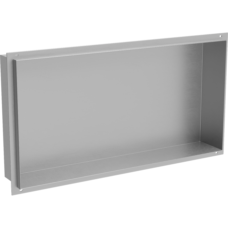 Mexen X-Wall-NR recessed shelf without flange 60 x 30 cm, inox - 1911603010