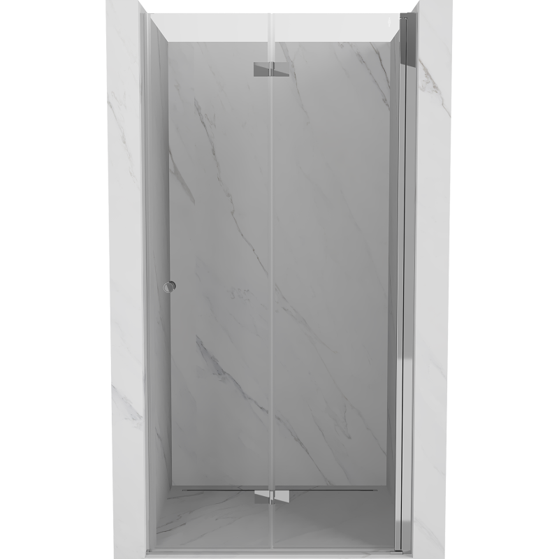 Mexen Mist-F 85 cm Right-Sided Folding Shower Door, Transparent, Chrome - 8A6-085-000-01-00-P