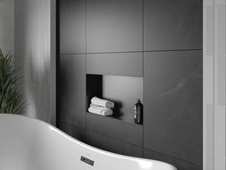 Mexen X-Wall-NR recessed shelf without a flange 60 x 30 cm, Black - 1971603010