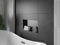 Mexen X-Wall-NR recessed shelf without flange 60 x 30 cm, black - 1971603010