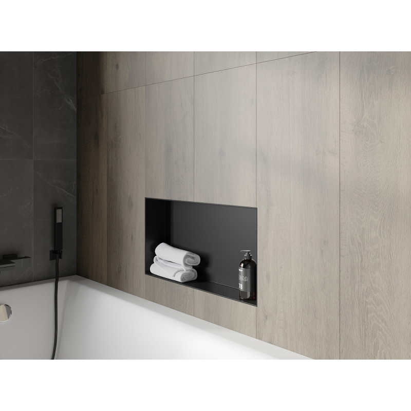 Mexen X-Wall-NR niche shelf without flange 60 x 30 cm, black - 1971603010
