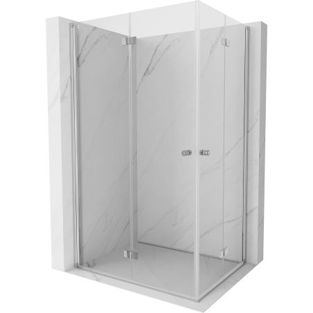 Mexen Mist-F Duo folding shower cabin left 85 x 70 cm, transparent, chrome - 8A6-085L-070P-01-00
