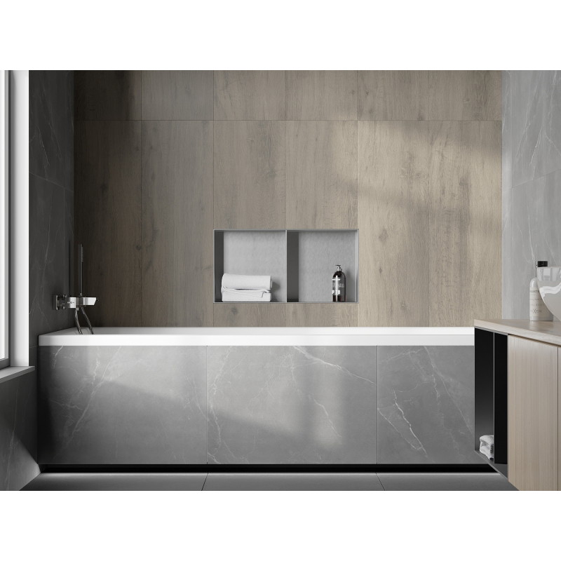 Mexen X-Wall-NR niche shelf without flange with shelf 60 x 30 cm, inox - 1911603010S