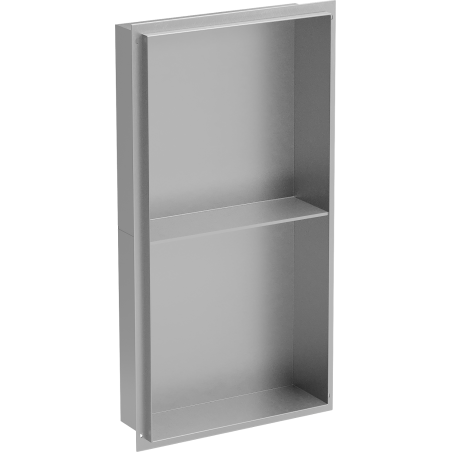 Mexen X-Wall-NR recessed shelf with a flange and shelf 60 x 30 cm, inox - 1911603010S