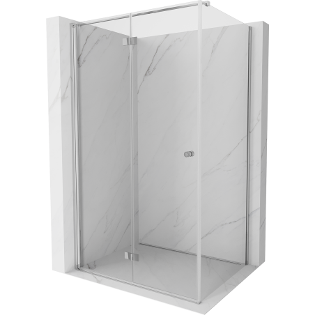 Mexen Mist-F folding shower cabin left 70 x 110 cm, transparent, chrome - 8A6T-070-110-01-00-L