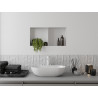 Mexen X-Wall-NR recessed shelf without flange with shelf 60 x 30 cm, white - 1921603010S