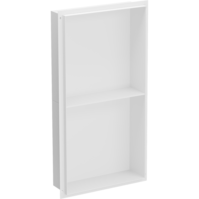 Mexen X-Wall-NR recessed shelf with a flange and shelf 60 x 30 cm, White - 1921603010S