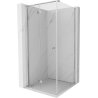 Mexen Mist-F left folding shower enclosure 110 x 110 cm, transparent, chrome - 8A6T-110-110-01-00-L