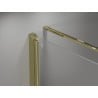 Mexen Mist-F T folding left shower cabin 70 x 70 cm, transparent, gold - 8A6T-070-070-50-00-L