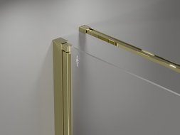 Mexen Mist-F left folding shower cabin 70 x 95 cm, transparent, gold - 8A6T-070-095-50-00-L