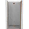 Mexen Mist-F folding shower door right 80 cm, transparent, brushed copper - 8A6-080-000-65-00-P