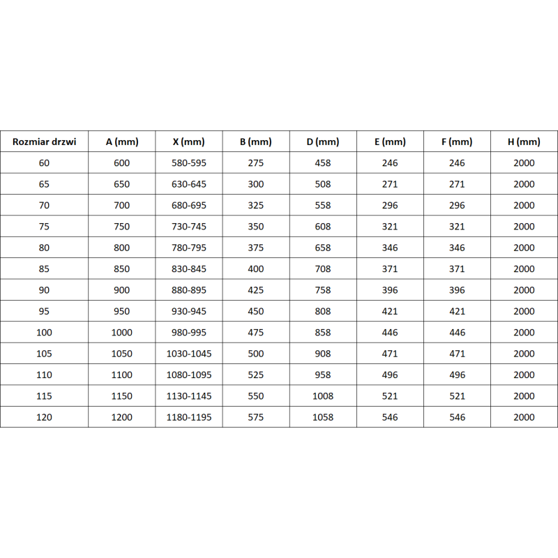 Mexen Mist-F folding shower door right 60 cm, transparent, black - 8A6-060-000-70-00-P