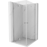 Mexen Mist-F Duo folding shower cabin 80 x 80 cm, transparent, chrome - 8A6-080L-080P-01-00