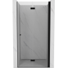 Mexen Mist-F 75 cm Foldable Shower Door, Right Side, Transparent, Black - 8A6-075-000-70-00-P